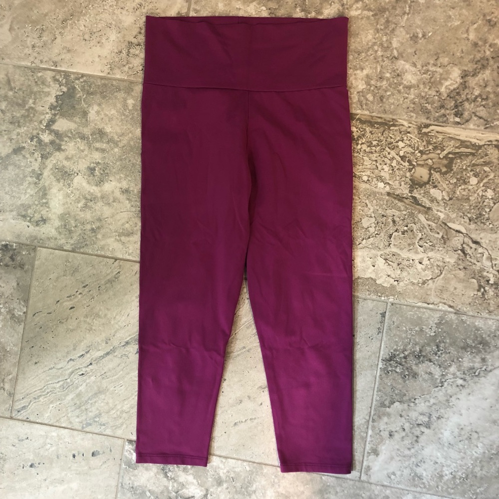 Cropped fold over leggings